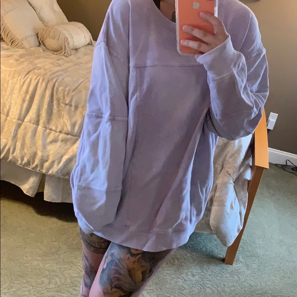 Comfy Purple Crewneck Sweatshirt